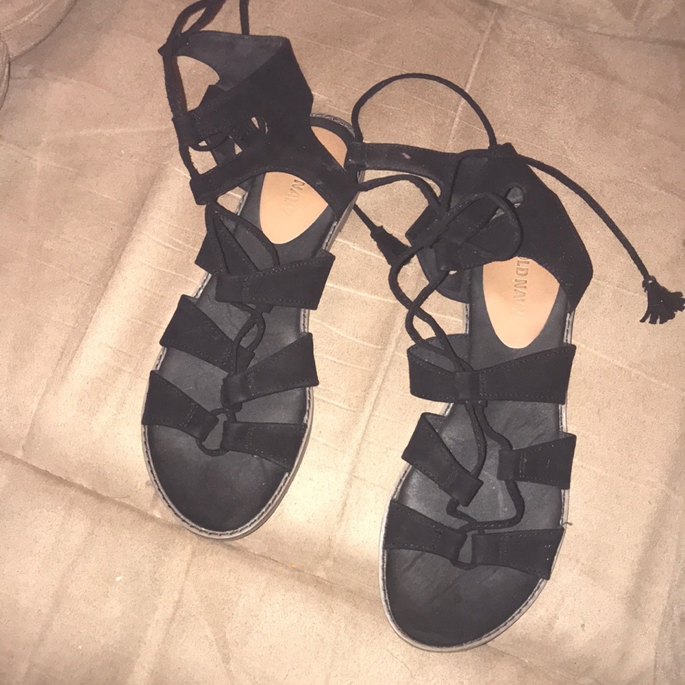 Old navy lace up sandals